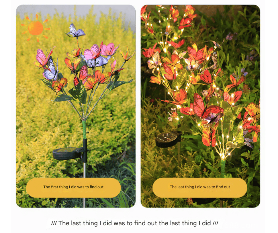 BloomLuxe – Solar Dancing Butterfly Lights