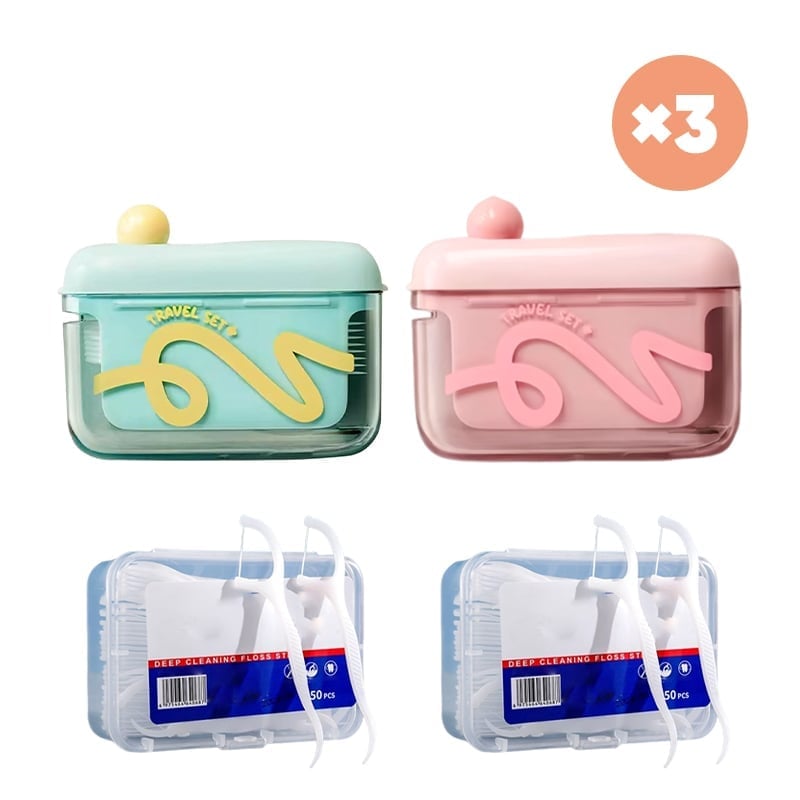 SmileFlow | Pop-Up Dental Floss Storage Case