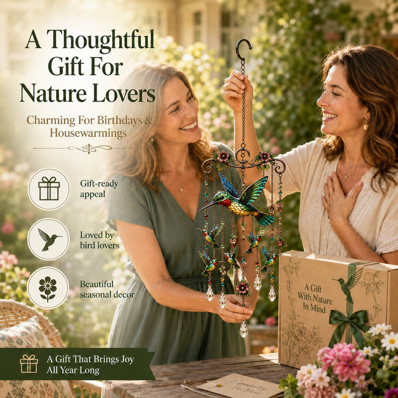 HumiGrace – Elegant Hummingbird Wind Chime