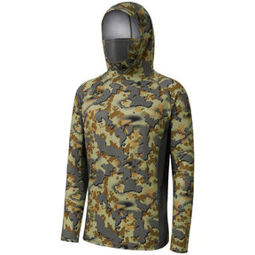 SunGuardPro - UPF 50+ Camo Hunting & Fishing Hoodie with Mask