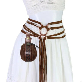 NordicForge – Viking Braided Leather Belt Set