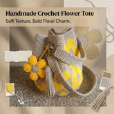 BloomStitch - Handmade Crochet Flower Tote Bag