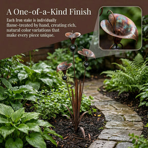 EmberPetal – Handcrafted Copper Lily Accent