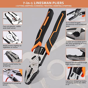 GripMaster – Heavy Duty Multi-Function Lineman Plier