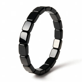 StoneAura – Natural Hematite Beaded Bracelet
