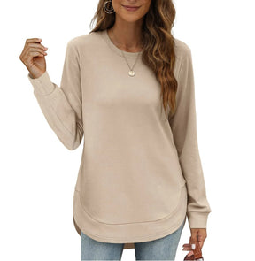 CurveFit – Soft Crewneck Sweatshirt All Day Comfort