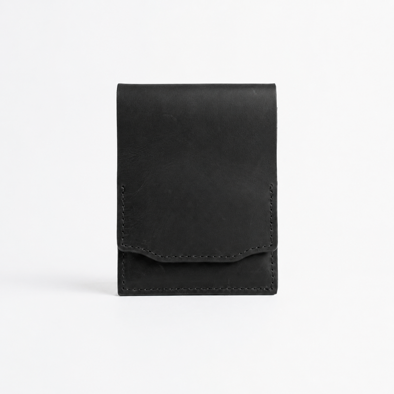 HeritageCraft – Vintage Full-Grain Leather Snap Wallet