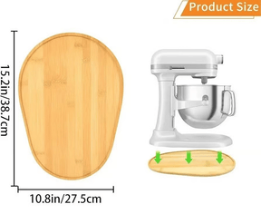SlideEase – Food-Grade Bamboo Mixer Moving Tray