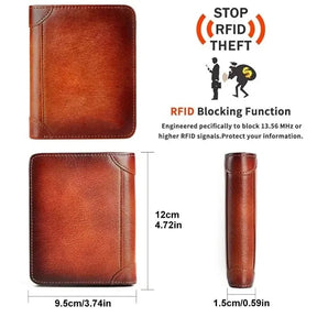 LumeVault – Premium Top-Grain Leather Security Wallet