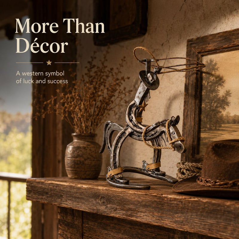 IronRider – Handcrafted Cowboy Pony Ornament