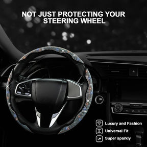 LuxiDrive – Crystal Studded Steering Wheel Cover