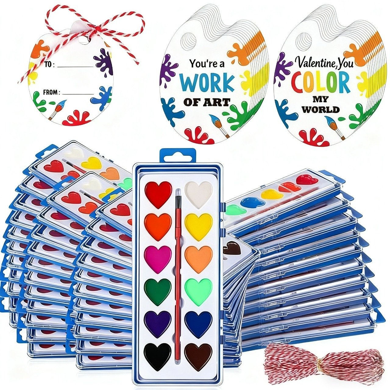 🎨2026 Mini Watercolor Paint Set for Valentine's Day | Romantic Art Gift💖