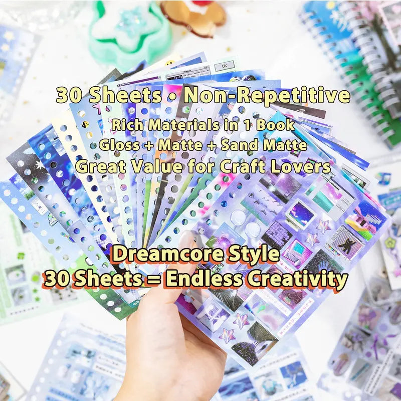 AuraDream – Surreal Aesthetic Sticker Art Book