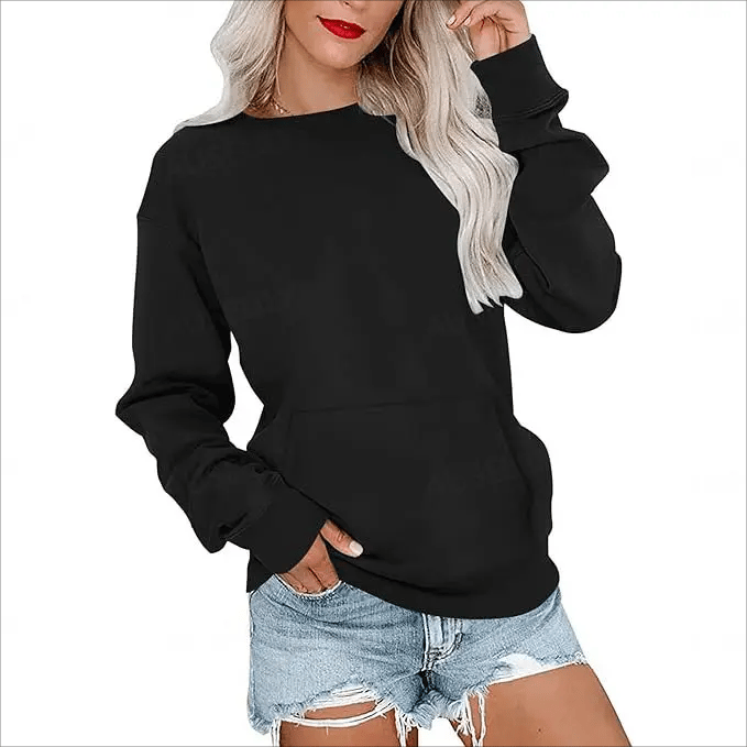 CozyCore – Women’s Crewneck Hoodless Sweatshirt