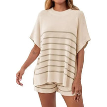 BellaVive – Chic Striped Loungewear Outfit Set