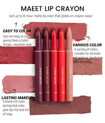 VelvetEase – Matte Lipstick Pencil Set