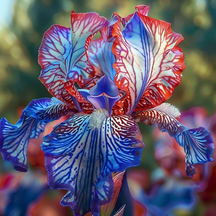 BloomAura – Exotic Tall Bearded Iris Flower