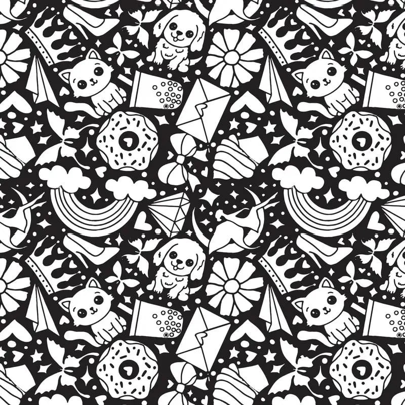 DoodleBlanket – 50×60 DIY Coloring Fleece Throw with 24 Marker Pens