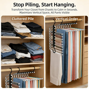 ClosetMax – 9-Tier Hanging Pants Organizer