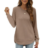 CurveFit – Soft Crewneck Sweatshirt All Day Comfort