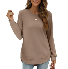 CurveFit – Soft Crewneck Sweatshirt All Day Comfort