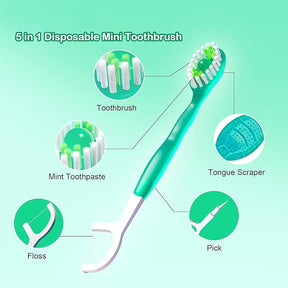 OralKit – 5-in-1 Mini Travel Dental Care Set
