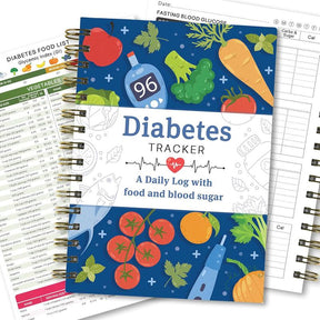 GlucoTrack – Diabetes Tracker Book with Food List