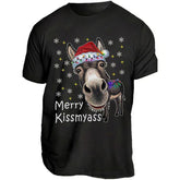 KissMyAss - Funny Donkey Christmas T-Shirt