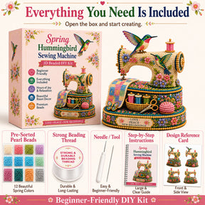 SpringBloom – 3D DIY Hummingbird Sewing Machine