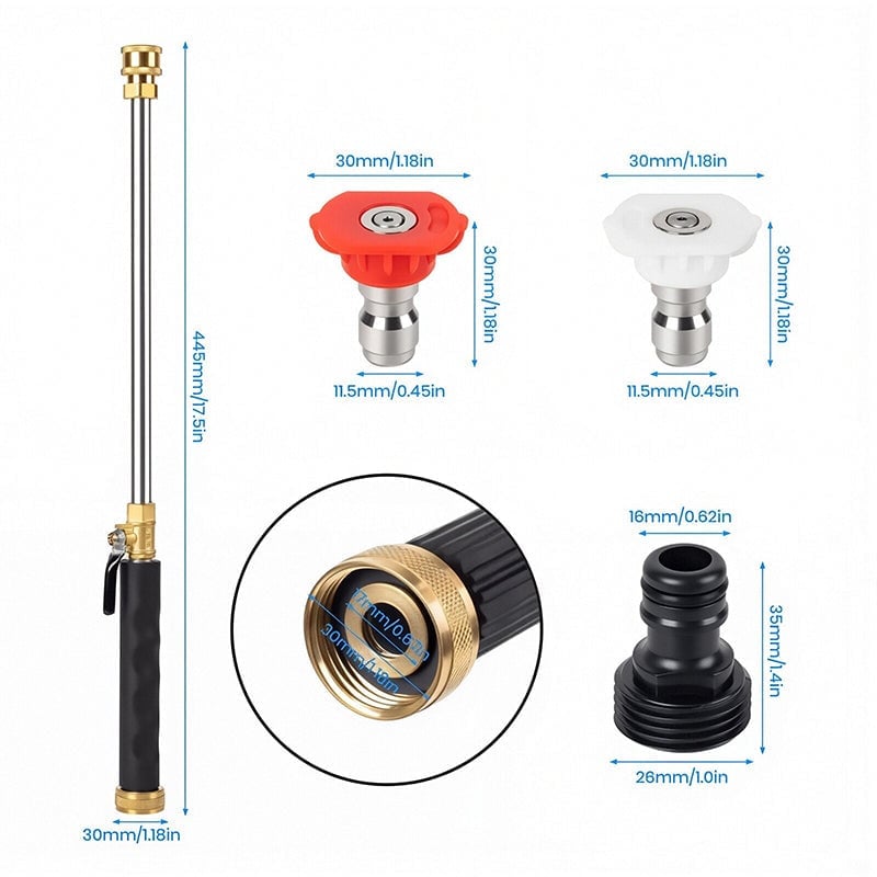 JetMax – Adjustable High Pressure Hose Sprayer