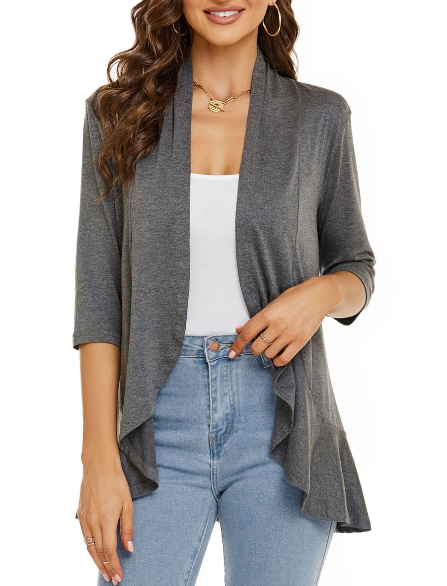 SoftDrape – Lightweight Open Front Cardigan