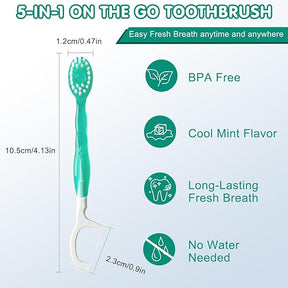 OralKit – 5-in-1 Mini Travel Dental Care Set