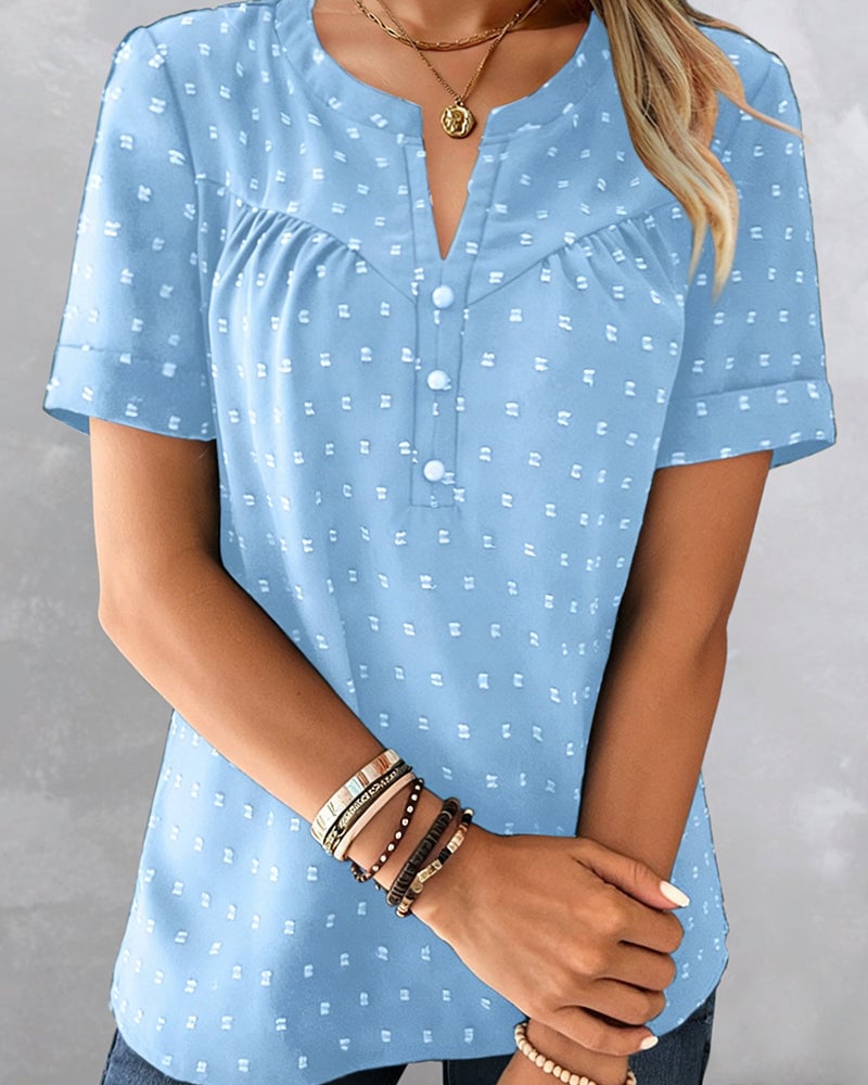 VivaLinen – Everyday V-Neck Blouse