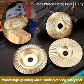 GrindCraft – 3-Piece Wood Shaping Disc Kit