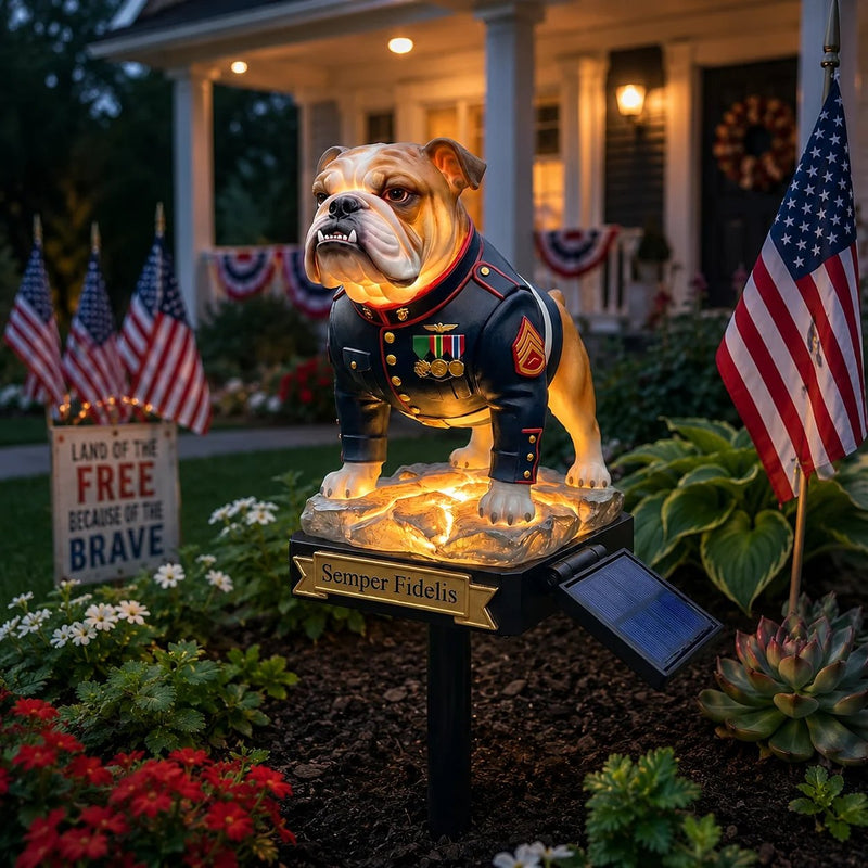 DevilDog – Semper Fidelis Solar Garden Light