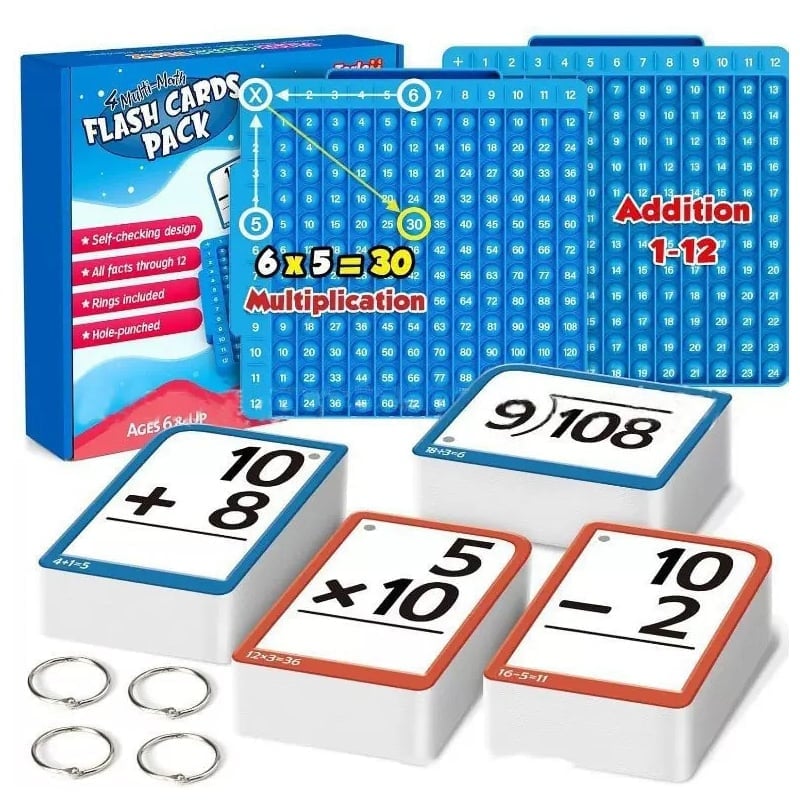 MathGenius – Skill Building Flash Cards Set