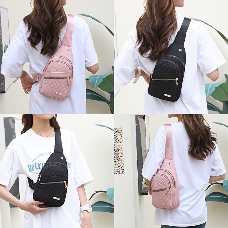 LuxeCarry – Minimalist Solid Color Crossbody Bag