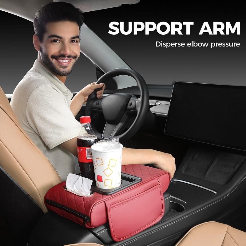 DriveEase – Multifunctional Car Armrest Cushion