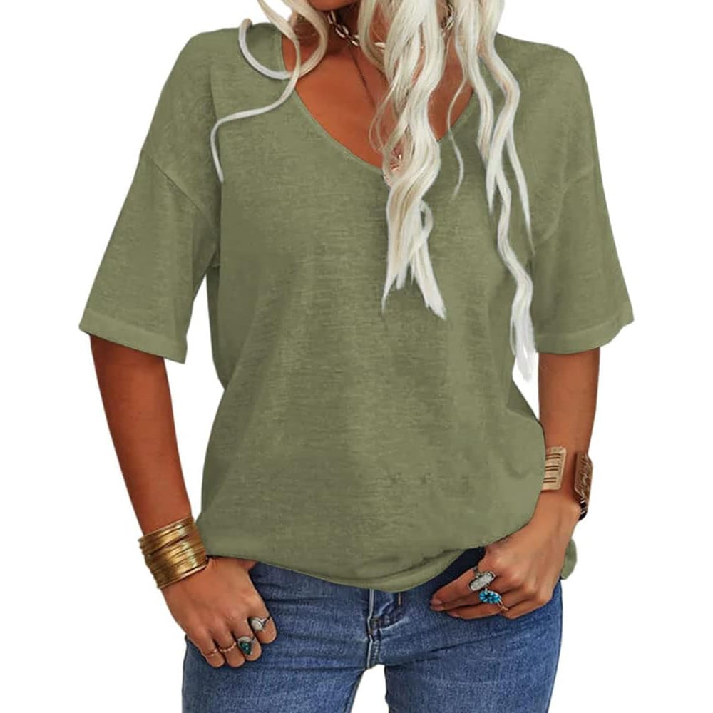 VivaVee – Women's V-Neck Tee for Effortless Style