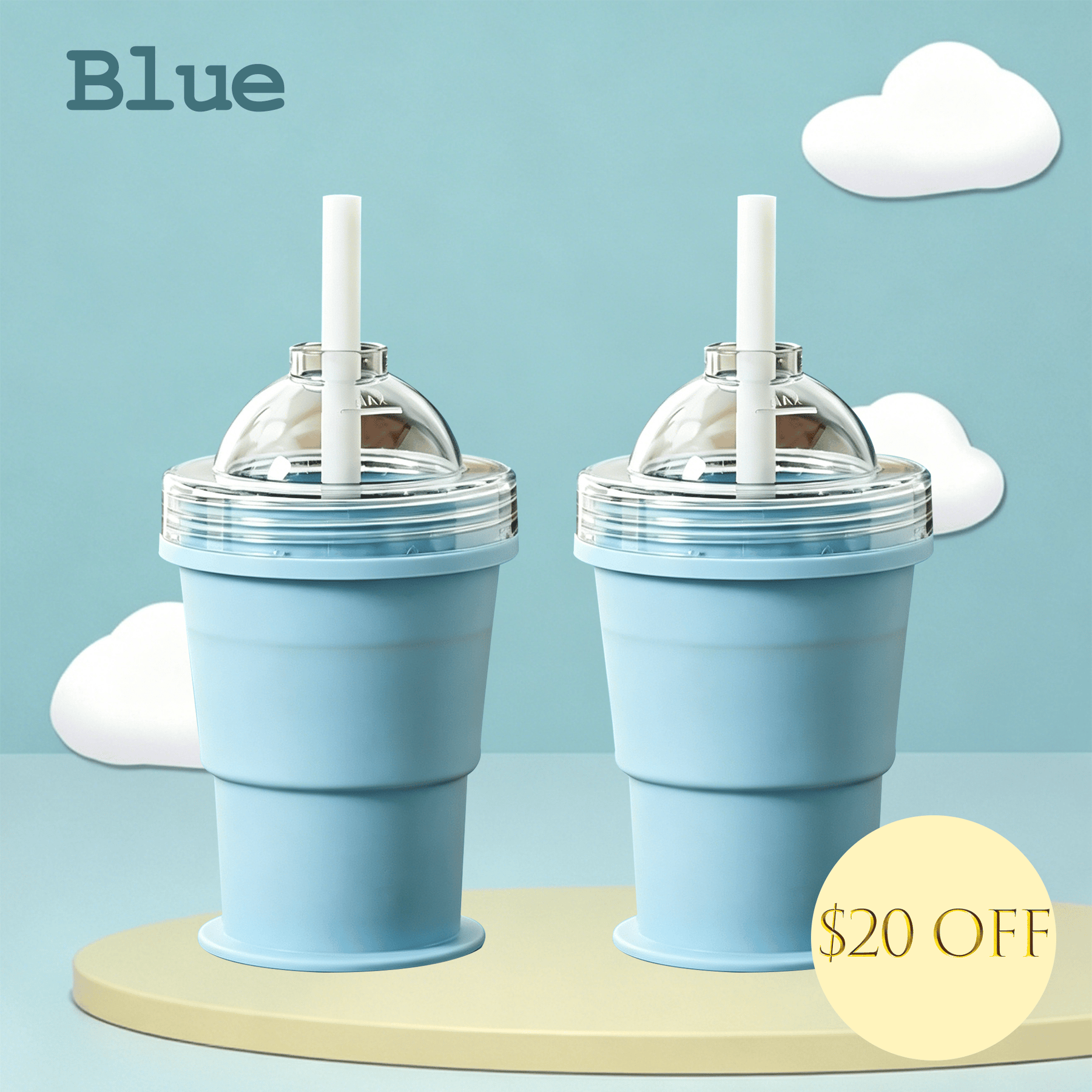 ChillCup – Foldable Silicone Ice Ball Drink Cup
