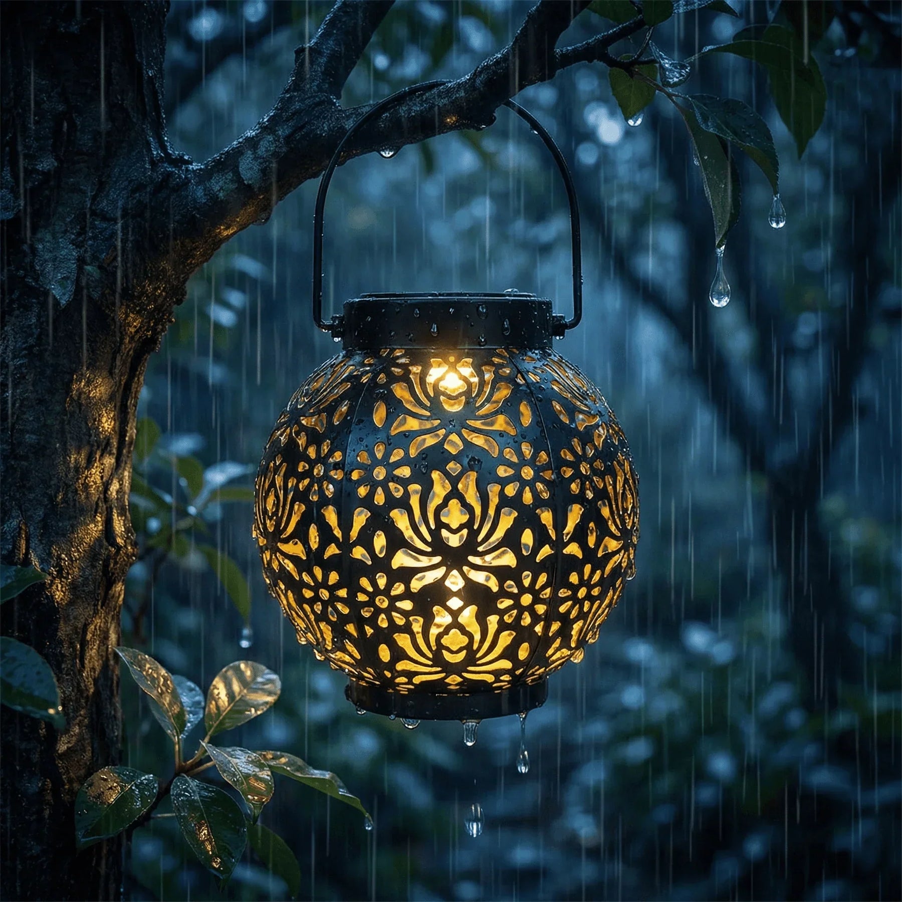 GlowBloom – Outdoor Solar Lantern