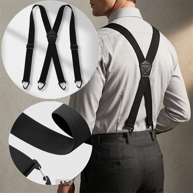 LockFit Elite – 4-Clip Suspenders