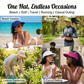 SunPony – UPF 50+ Ponytail Sun Visor Hat