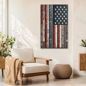 DiamondCraft – American Flag DIY 5D Diamond Painting Kit