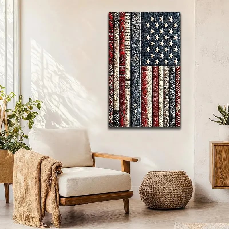 DiamondCraft – American Flag DIY 5D Diamond Painting Kit