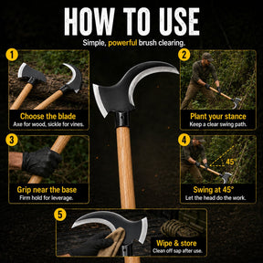TimberClaw – Dual-Edge Clearing Axe