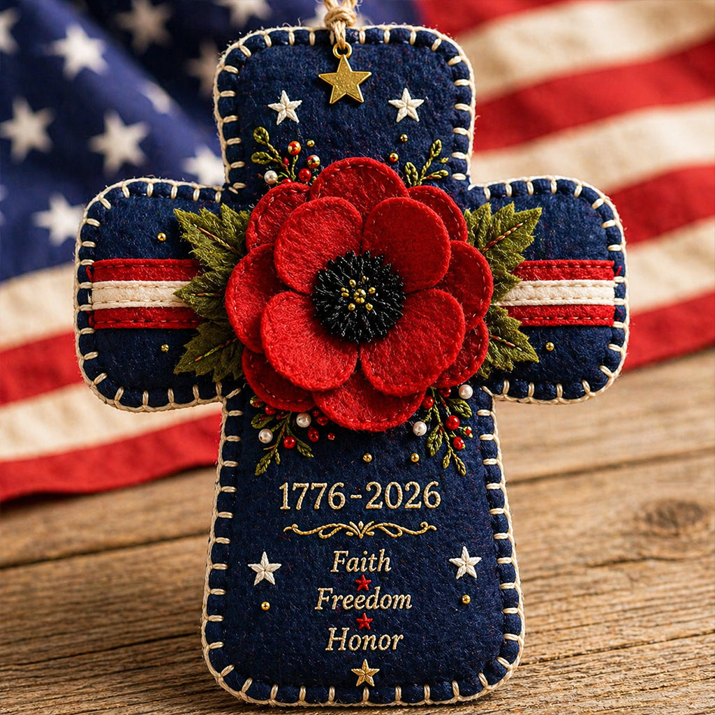 PoppyCraft – DIY Patriotic Cross Ornament Kit