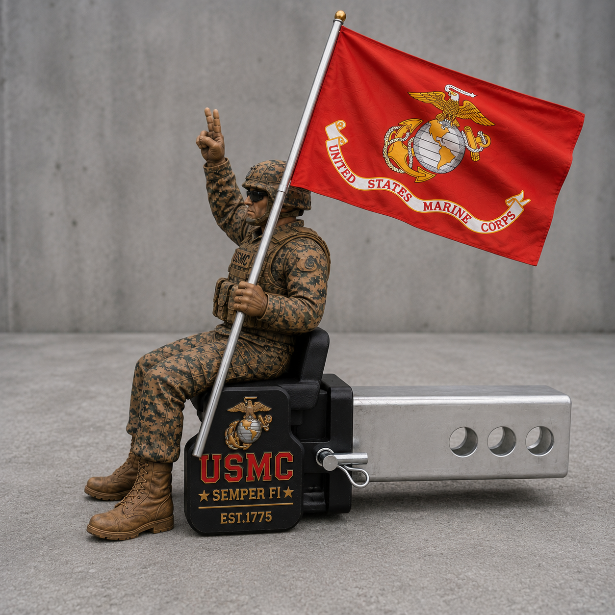 PatriotPulse – USMC Brotherhood Hitch Guard