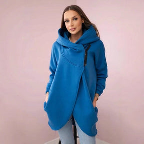 FlexiCurve – Stylish Plus Size Half Zip Hoodie