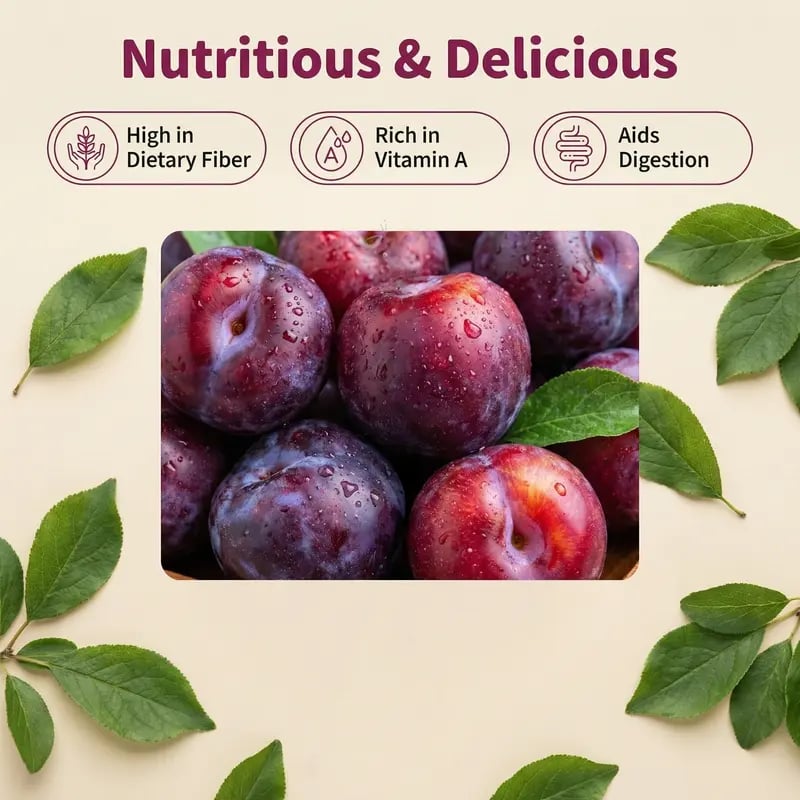 PureHarvest – Heirloom Non-GMO Grafted Plum Tree Sapling